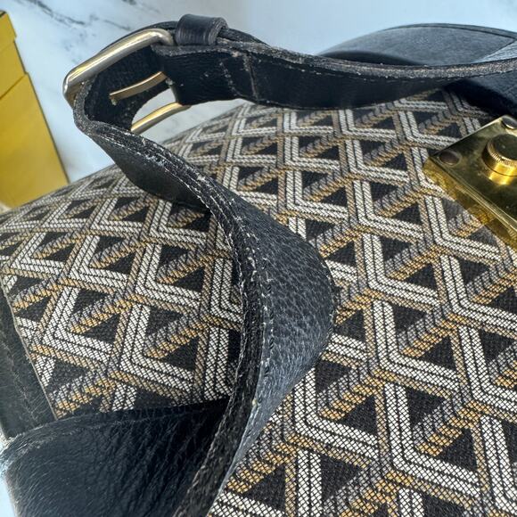 Goyard Goyardine Hat Box Trunk Bag Travel Boite Chapeau Vintage Round Suitcase - Picture 15 of 16